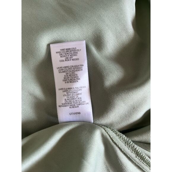 NEW Taylor Floral Print Chiffon Smocked A Line Summer Spring Dress Green Sz 8 - Picture 11 of 14